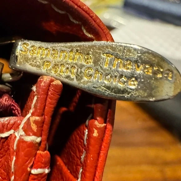 Samantha Thavasa Red &White Leather Wallet Rare Japanese Edition - Picture 7 of 16